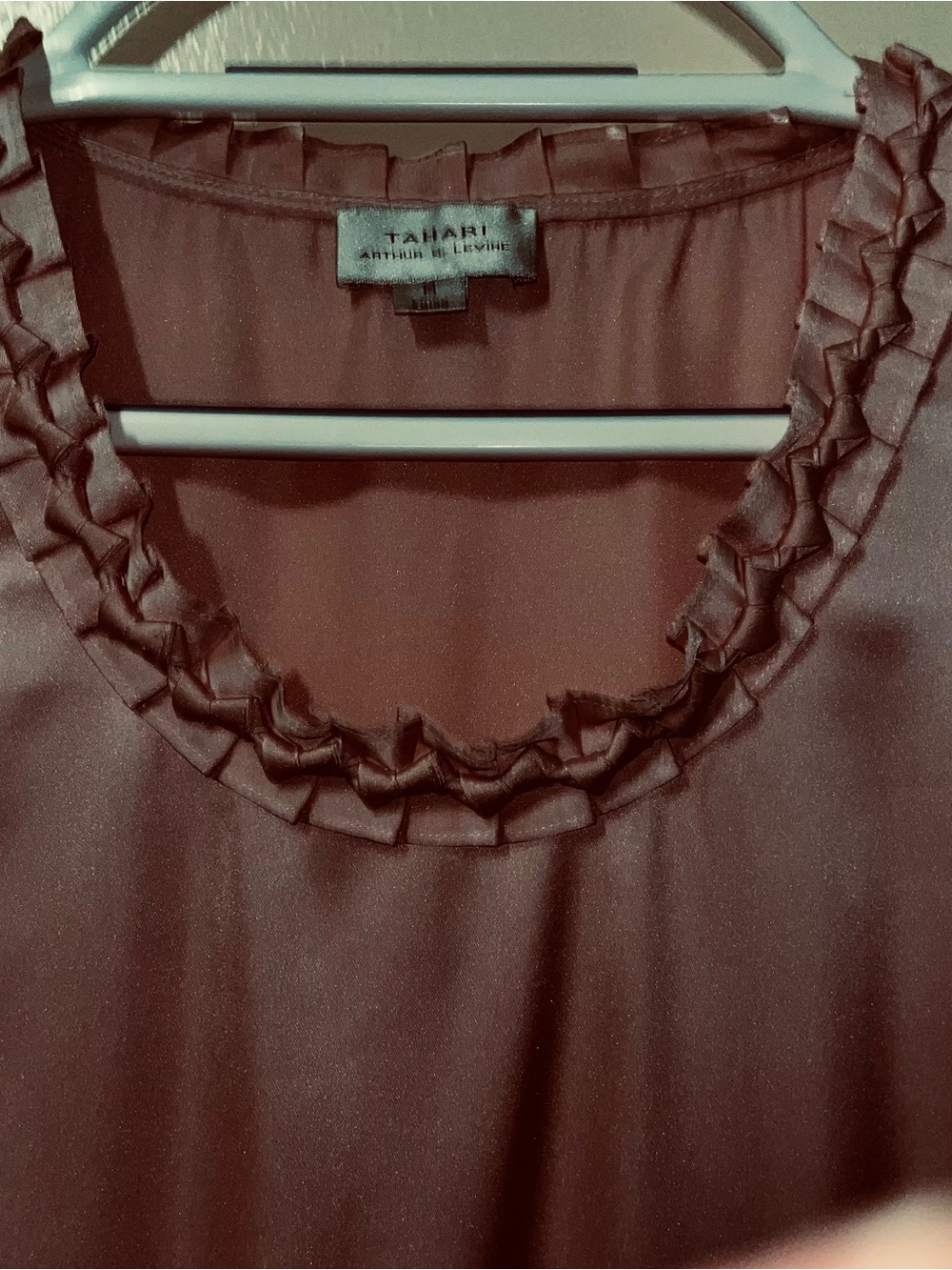 New TAHARI Arthur S. Levine Pink Camisole- Bow On Each Ruffle- Breast Darts